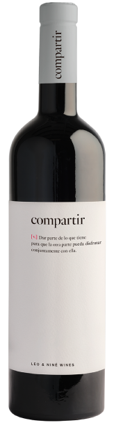 Botella de vino tinto  Compartir , D.O.P. Somontano, España